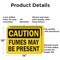 Signmission Fumes May Be Present Caution Sign, Aluminum, 14in W x 10in L, 2PK OS-2PACK-CS-A-1014-L-19173 - alternate 4